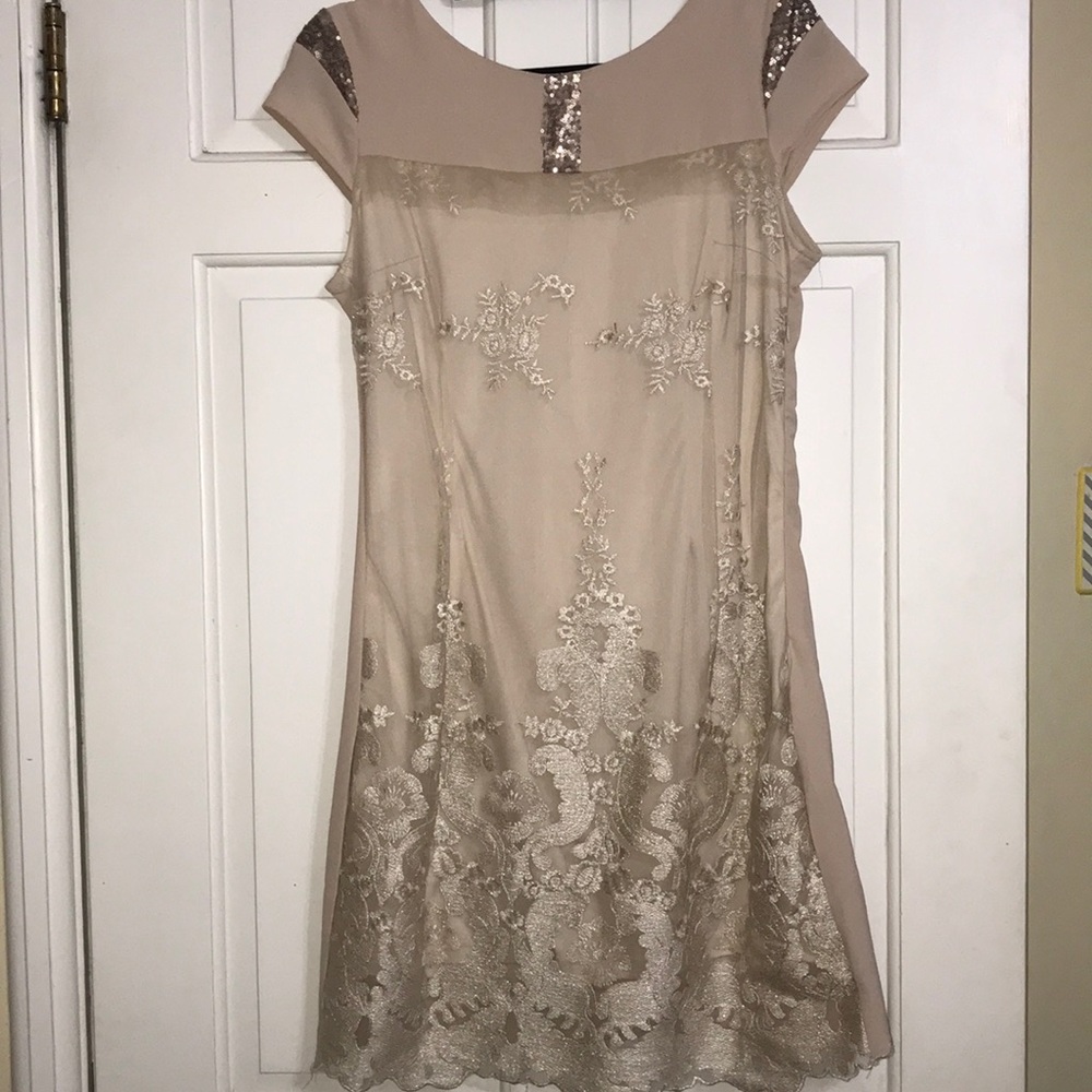 Tan/Gold dress